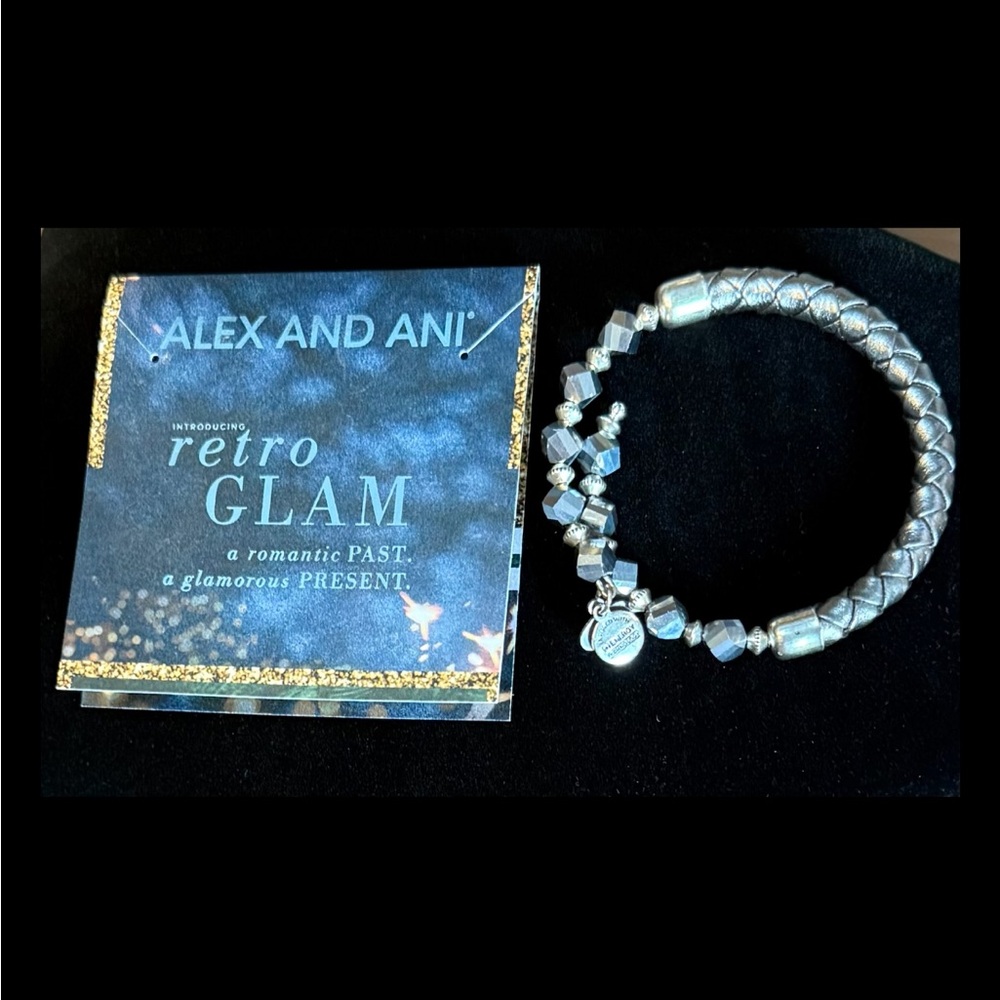 Alex And Ani Retro Glam Crystal Adjustable Bracelet